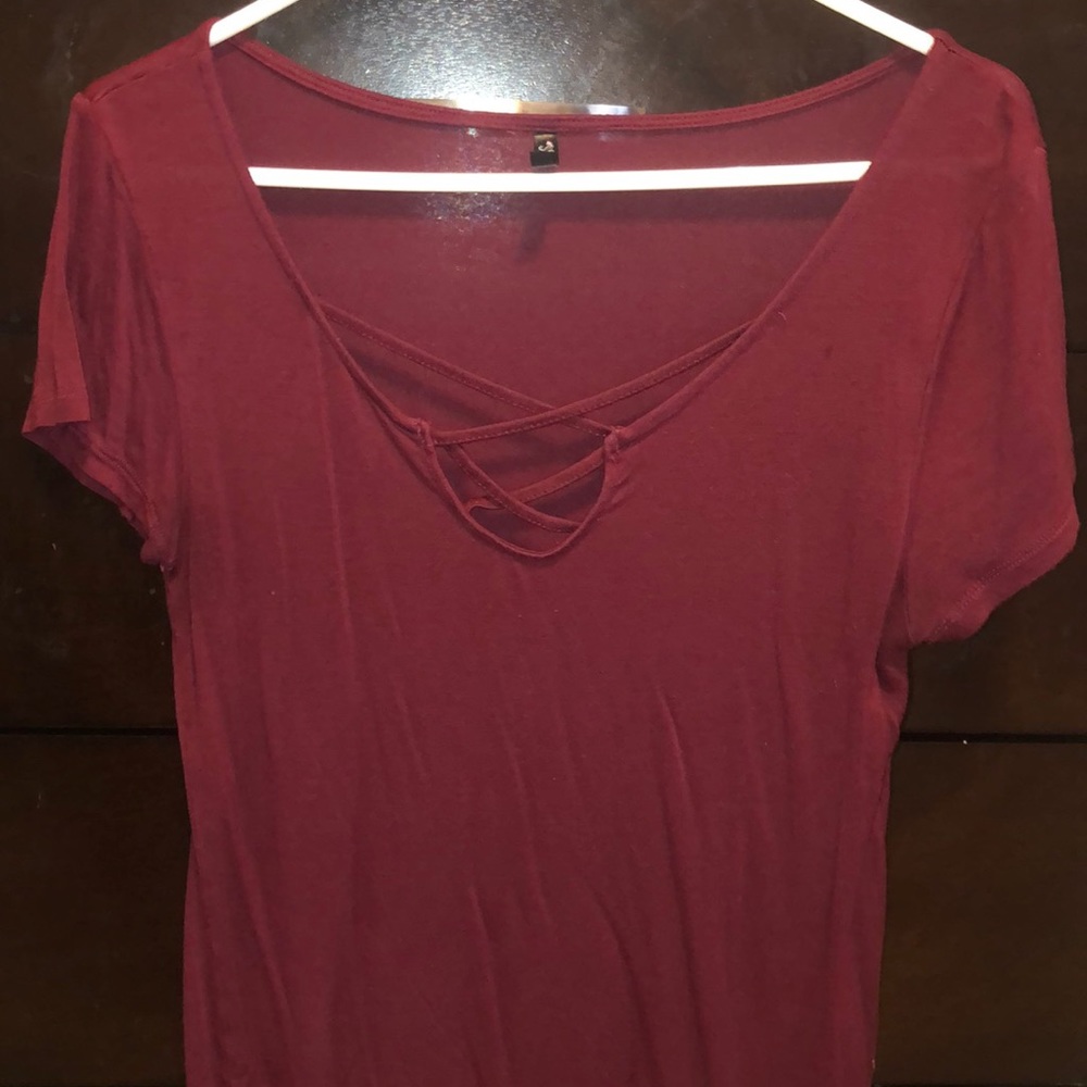Maroon shirt